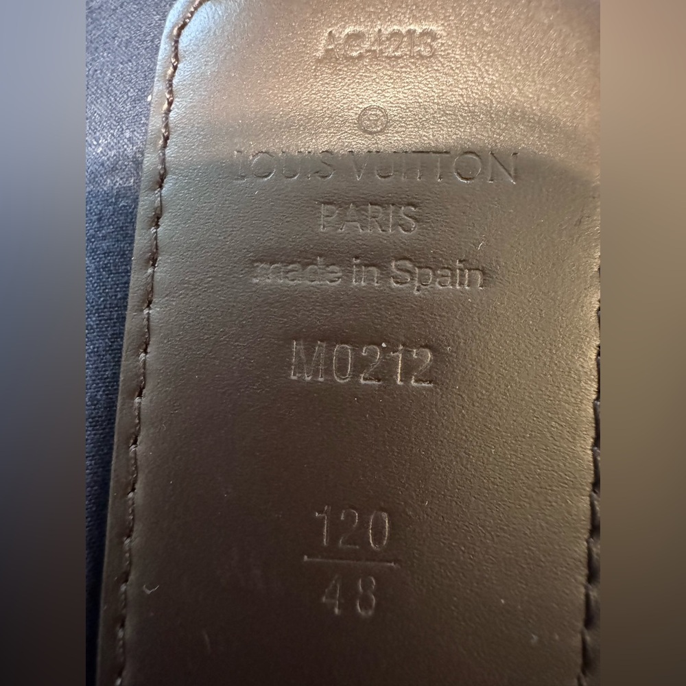 Louis Vuitton Brown Damier Bag with Leather Trim - Picture 4 of 4